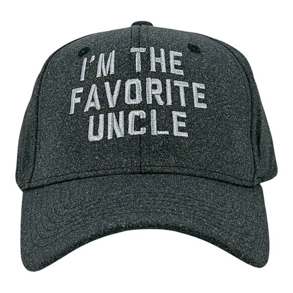 Im The Favorite Uncle Hat Funny Sarcastic Family Graphic Novelty Cap - Picture 1 of 5